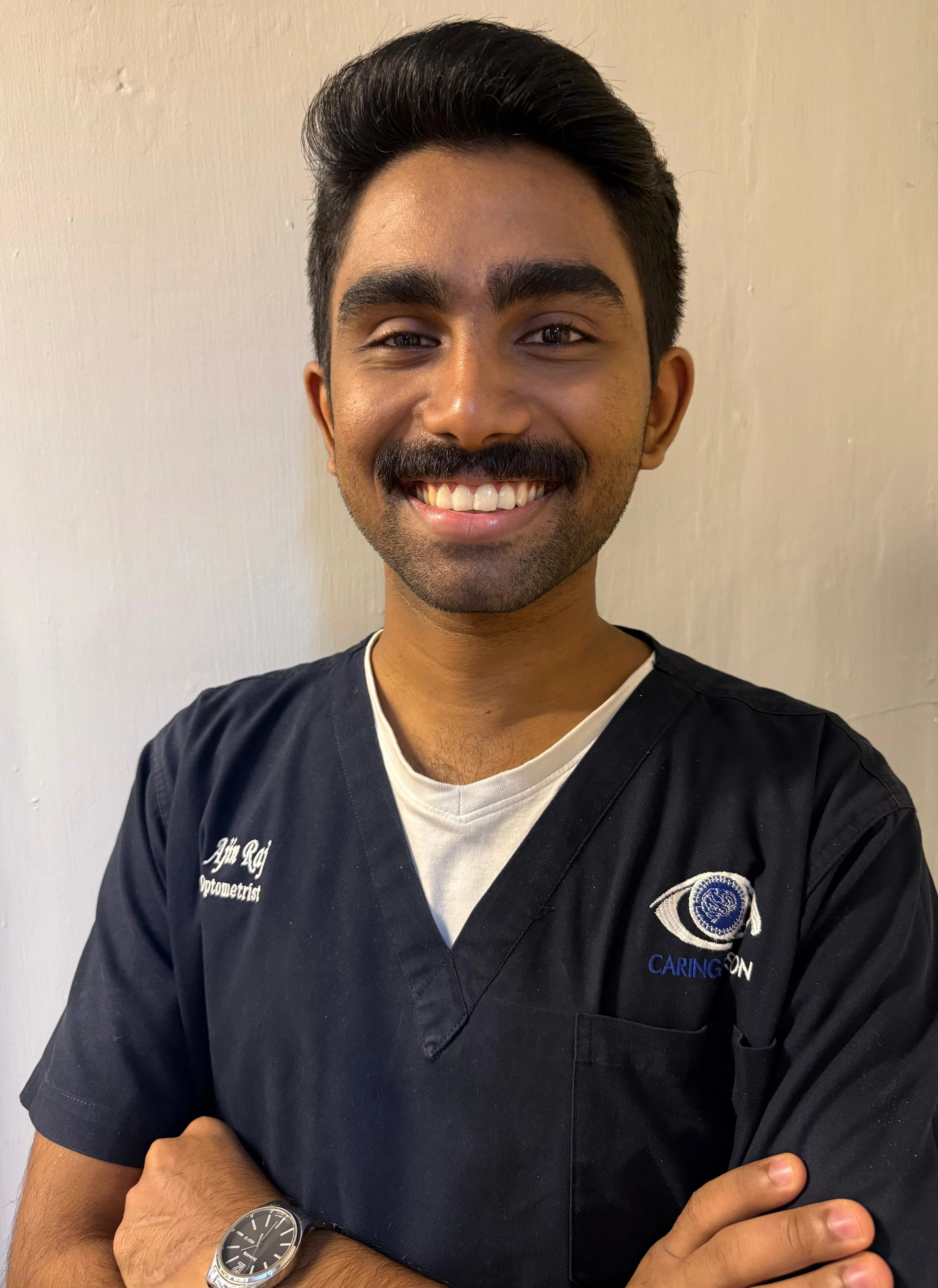 Optometrist Ajin Raj at Caring Vision Therapy